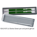 JJ Series Pen and Pencil Gift Set in Gift Box - Green pen